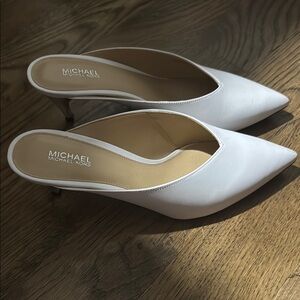 Michael Kors White Heels